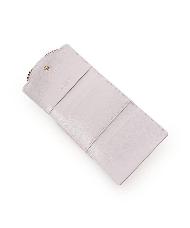 サイドフラワー 折財布 グレージュ 00