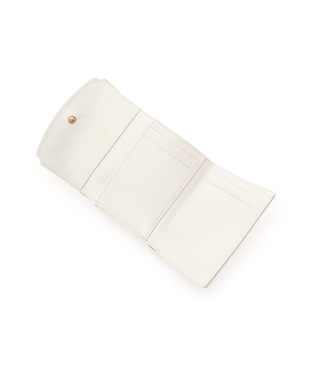 フラワーアーチ 折財布 ホワイト 00
