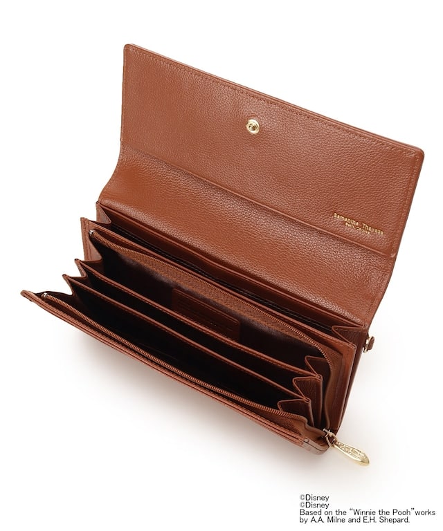 ディズニー『Nuiパン』コレクション 長財布 キャメル 00