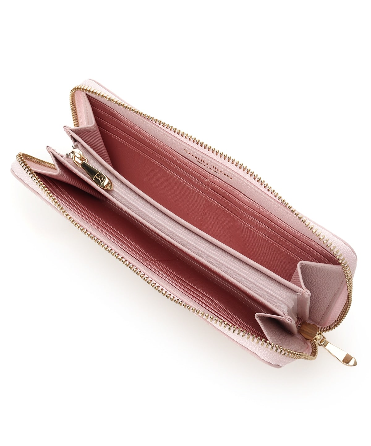 ビジューリボンバイカラー 長財布 ピンク 00