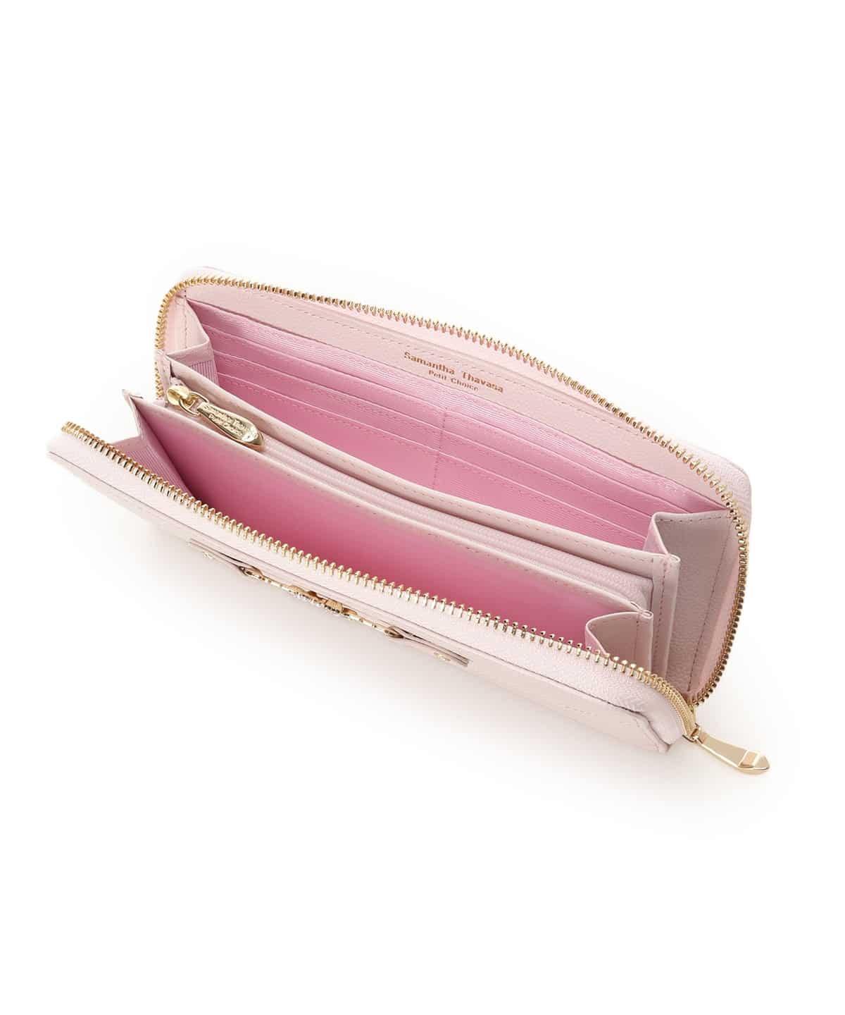 フラワービット 長財布 ピンク 00