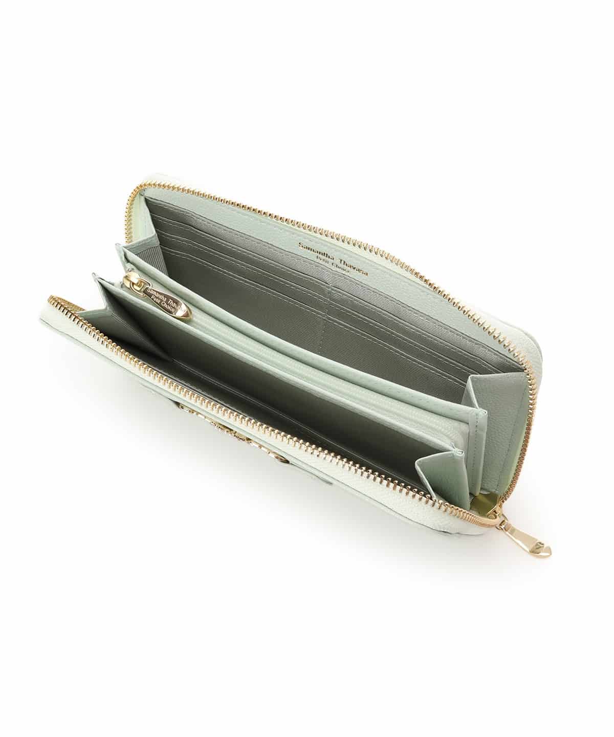 フラワービット 長財布 ミント 00