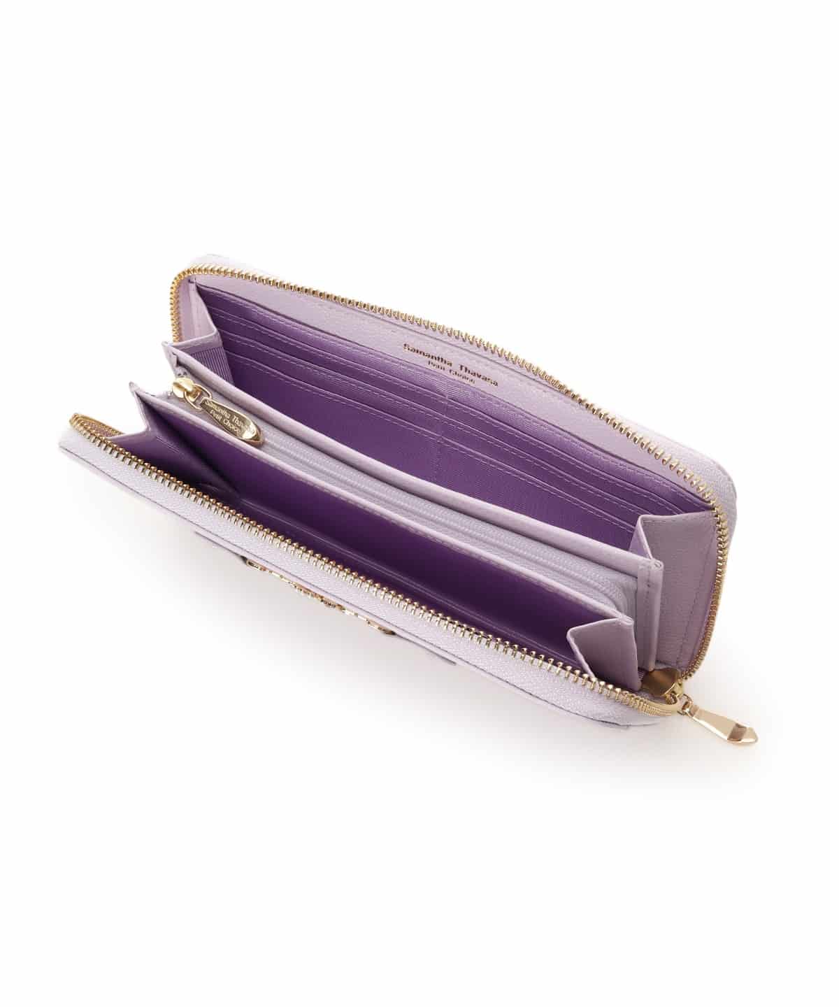 フラワービット 長財布 ラベンダー 00
