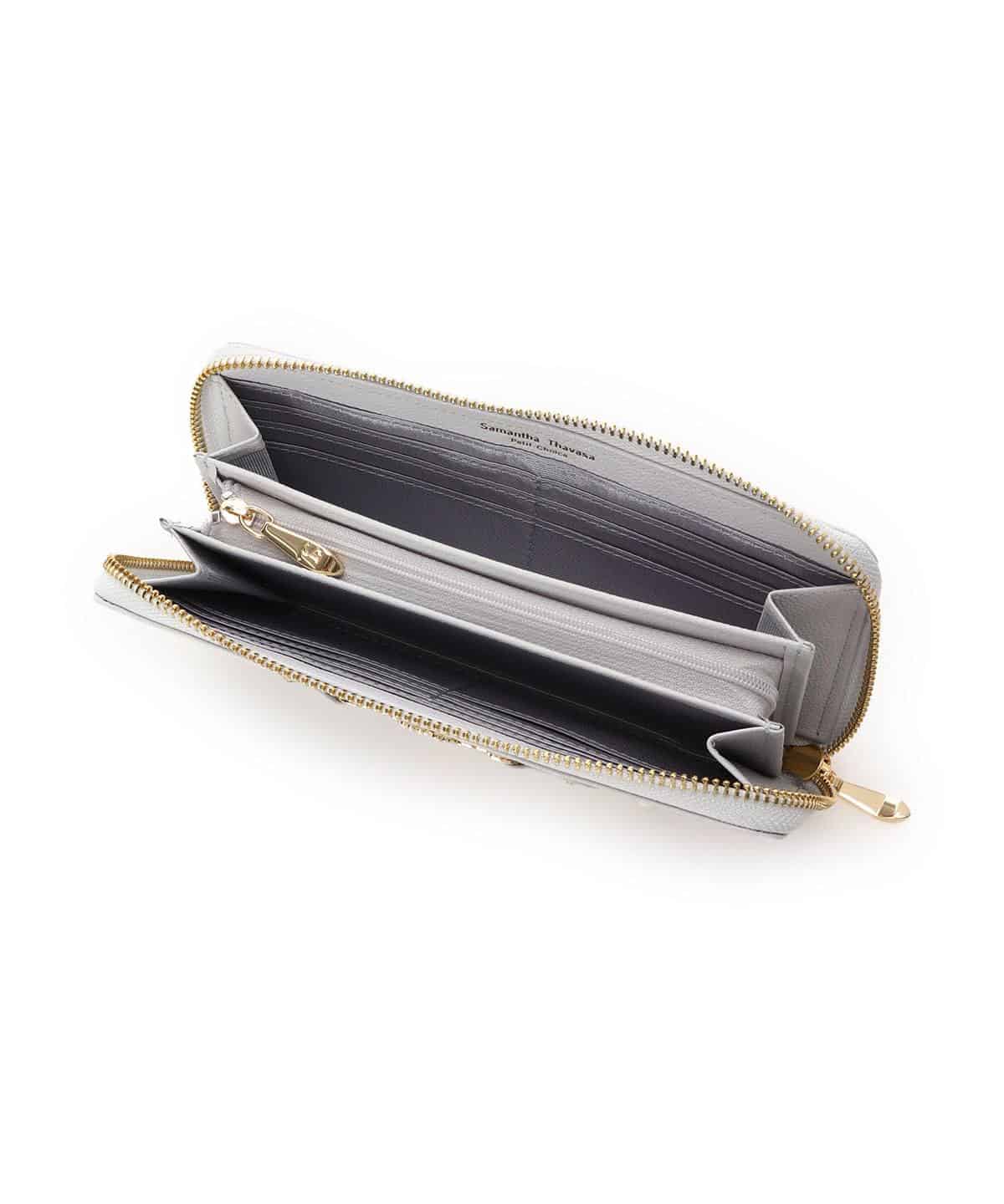 フラワービット 長財布 ライトブルー 00