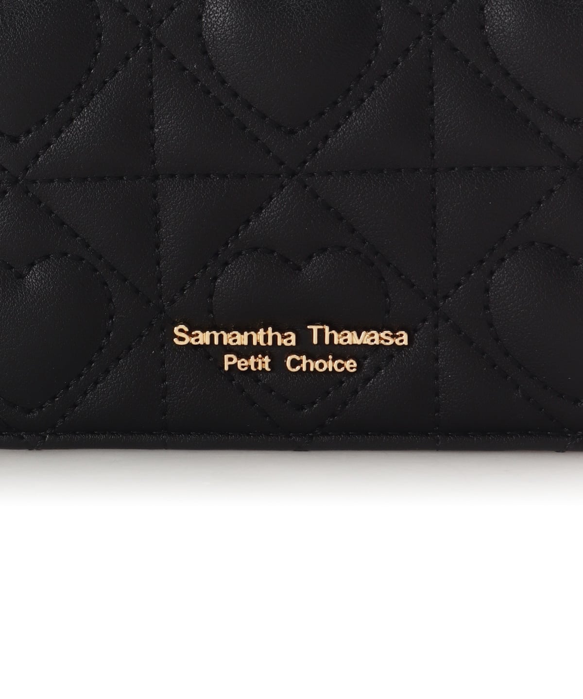 ハートキルト ミニ財布 ブラック 00