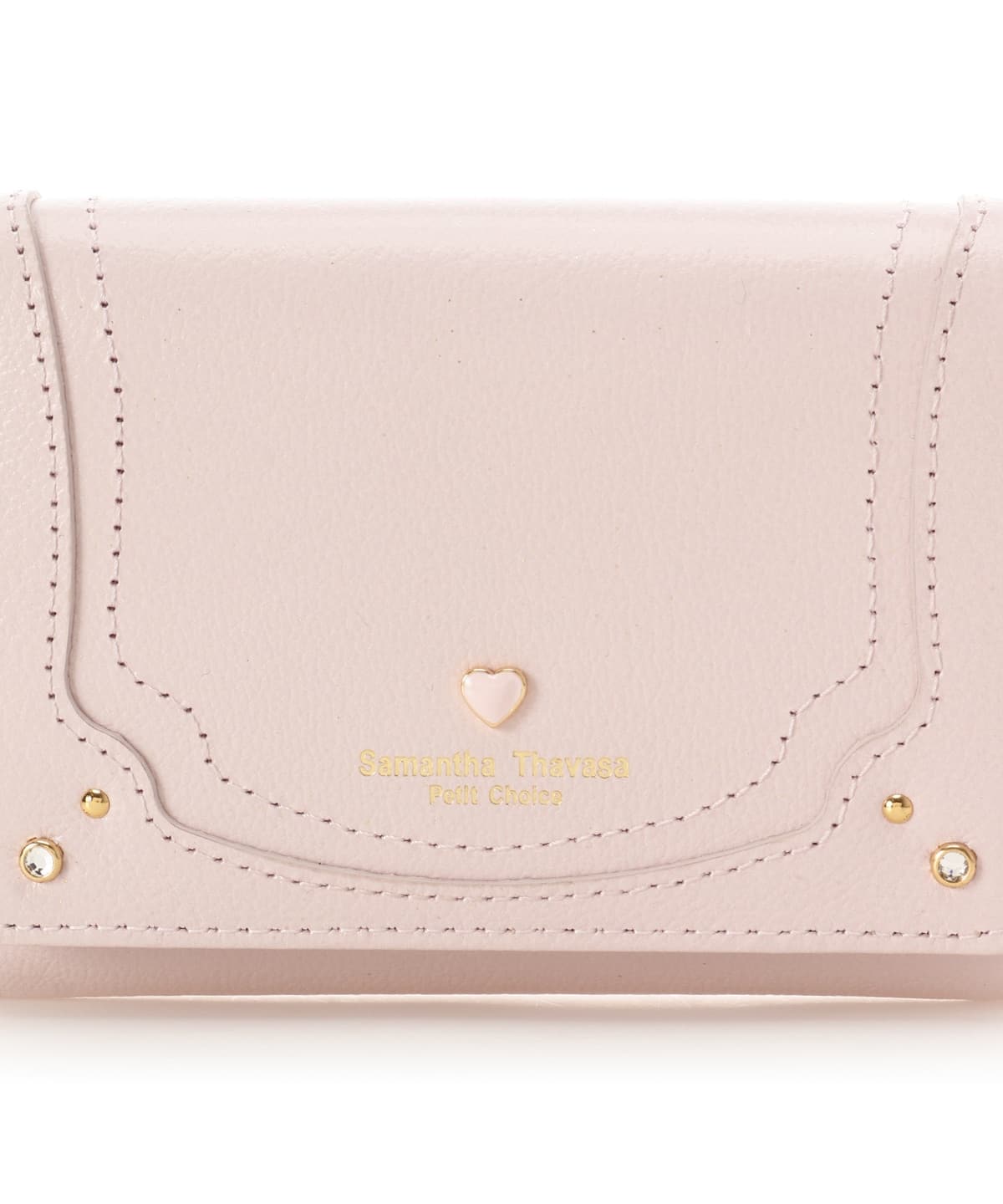 プチハート 折財布 ピンクベージュ 00