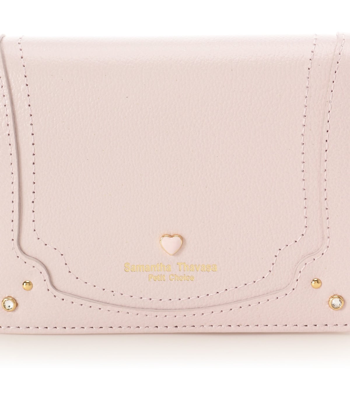 プチハート 二つ折り財布 ピンクベージュ 00