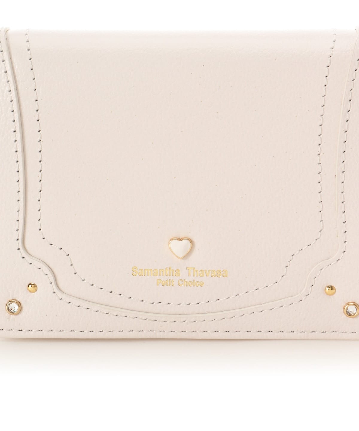 プチハート 二つ折り財布 オフホワイト 00
