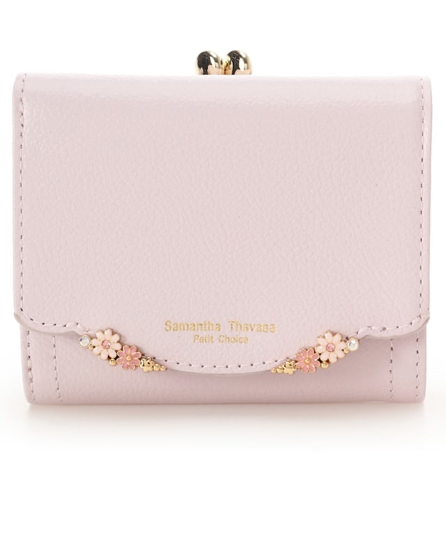 サイドフラワー 折財布 ベビーピンク 00