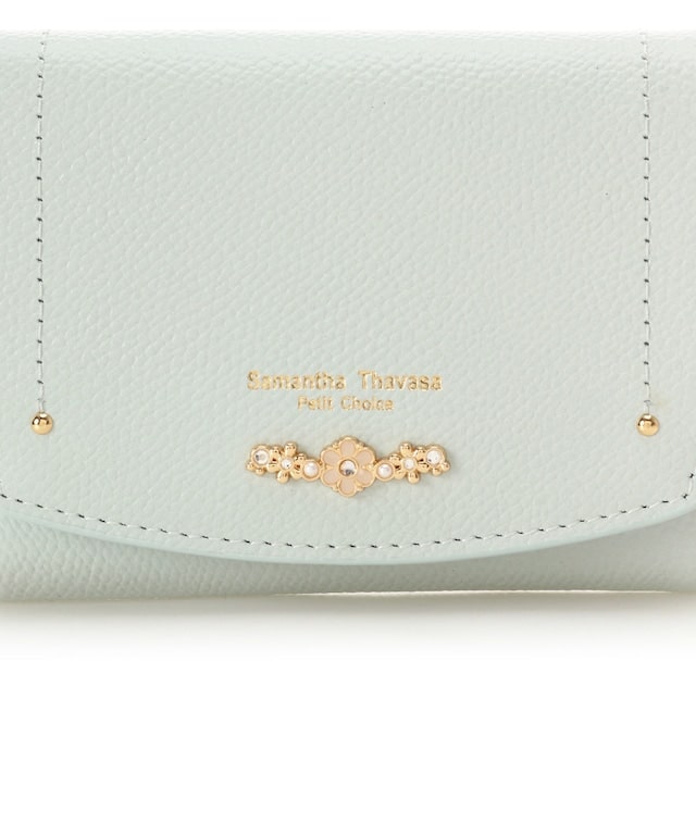 フラワーアーチ 折財布 ミント 00