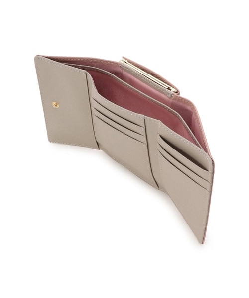 フロントベルト 折財布 ピンク 00