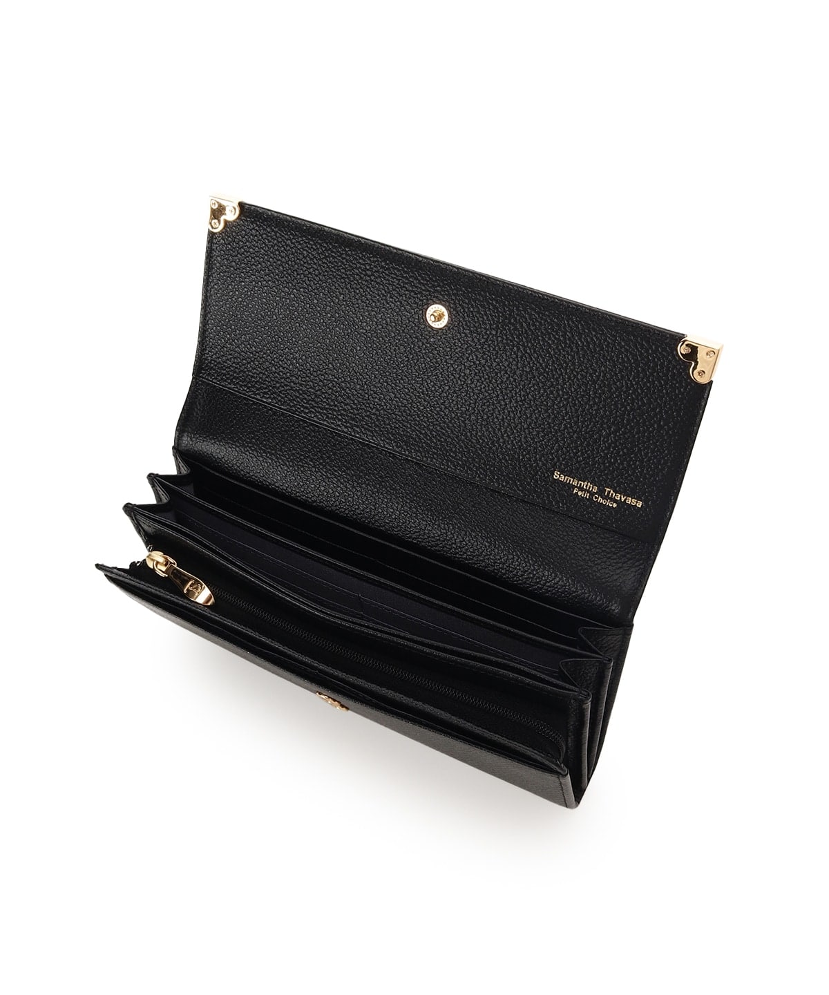 ハート金具 長財布 ブラック 00