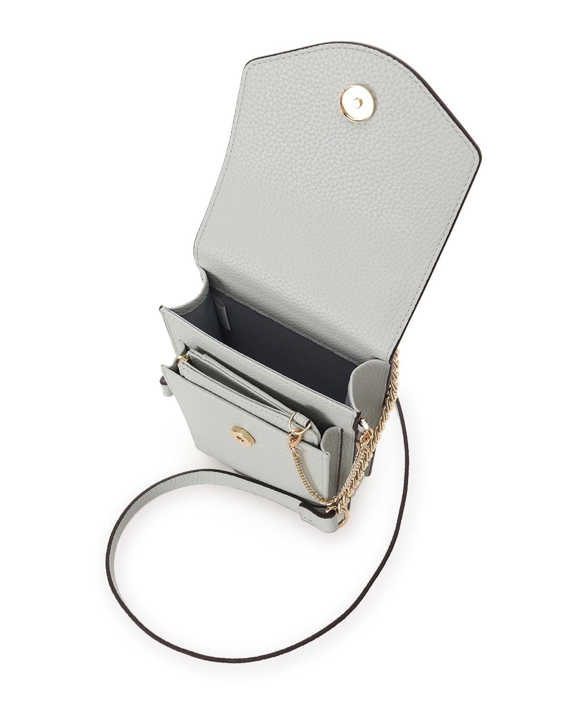 マルチケース付き スマホショルダー ライトブルー 00