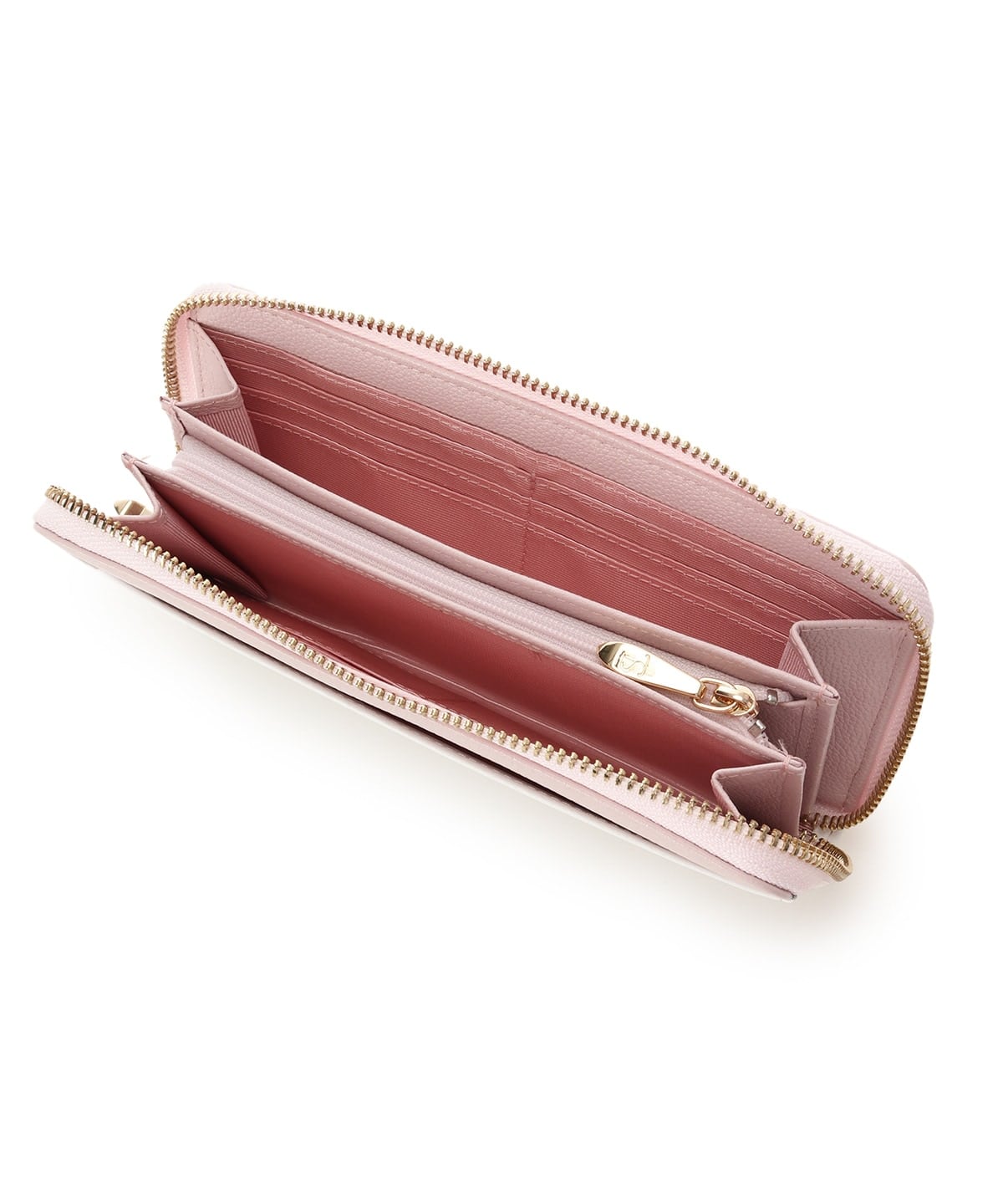 ビジューリボンバイカラー 長財布 ピンク 00