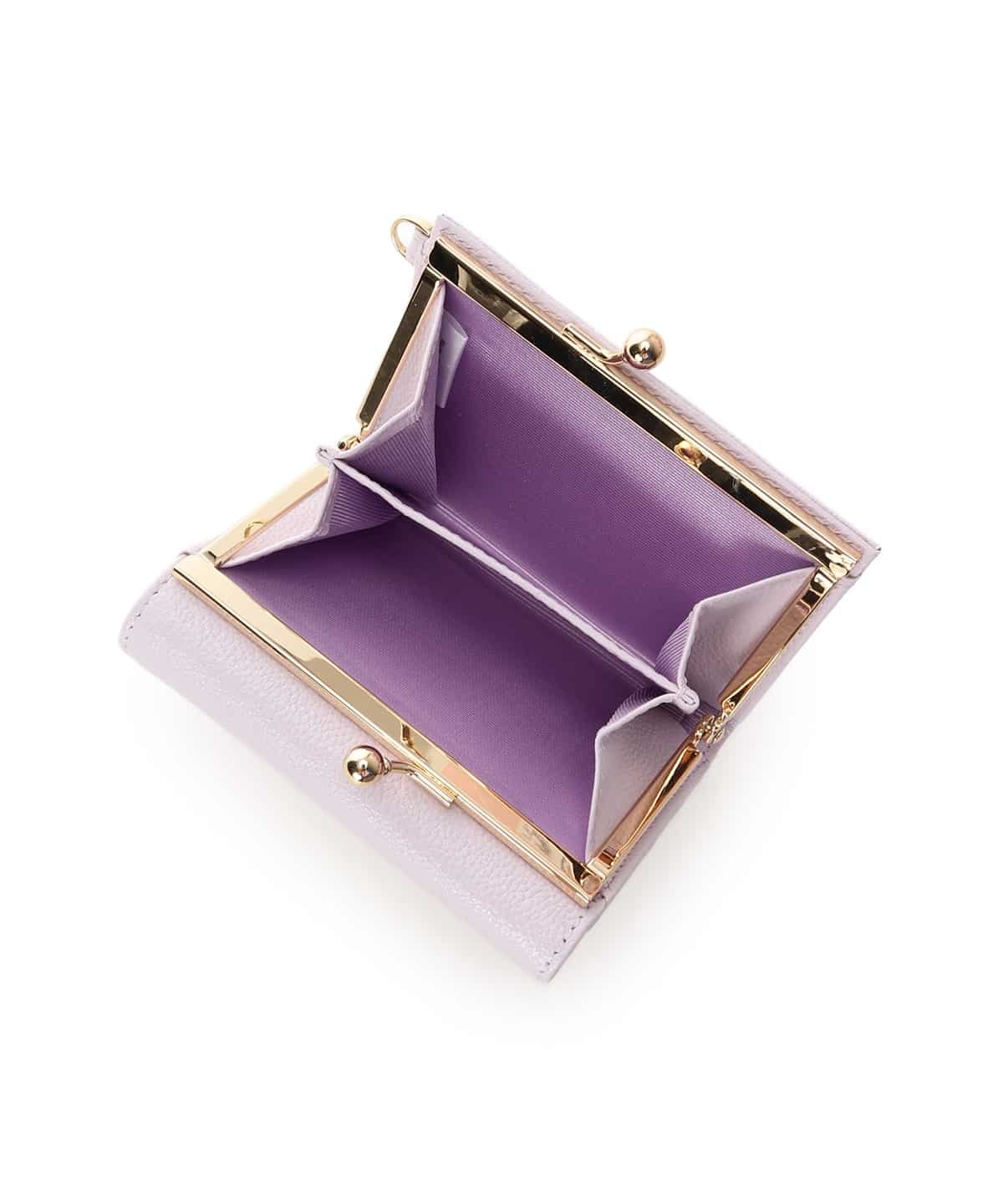 フラワービット 折財布 ラベンダー 00