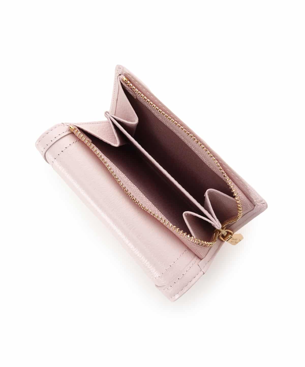 プチハート 折財布 ピンクベージュ 00