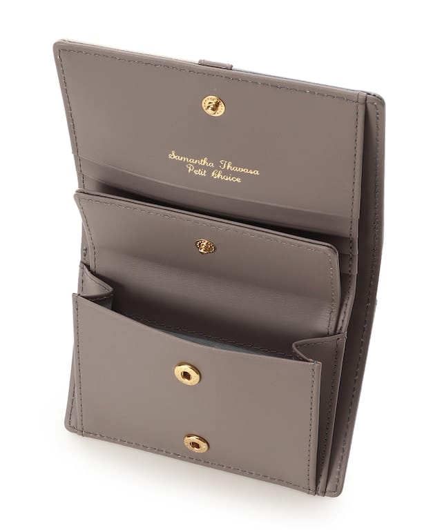 バイカラーフロントベルト 二つ折り財布 ダルブルー 00