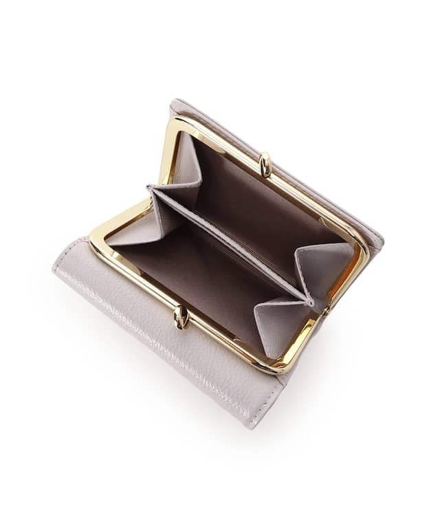 サイドフラワー 折財布 グレージュ 00