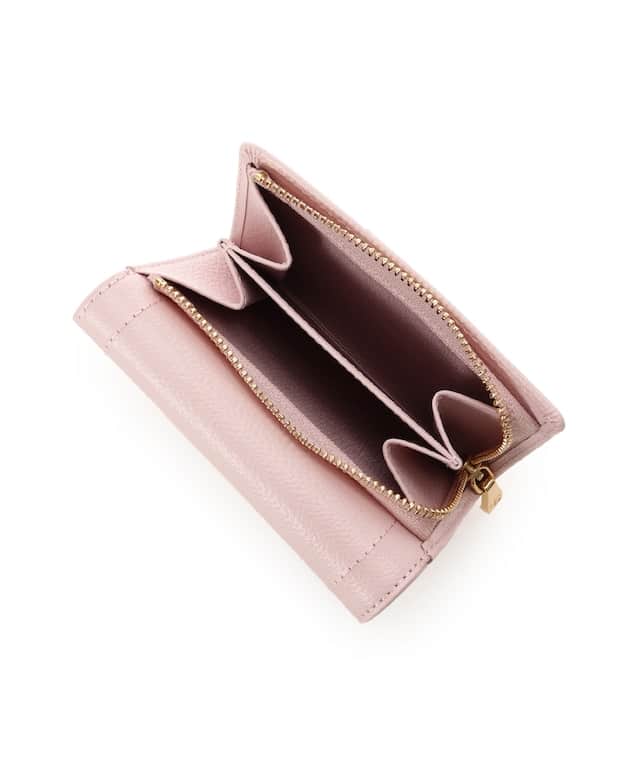 フラワーアーチ 折財布 ピンク 00