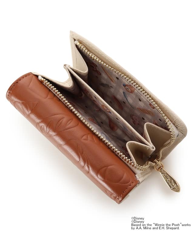 ディズニー『Nuiパン』コレクション 折財布 キャメル 00