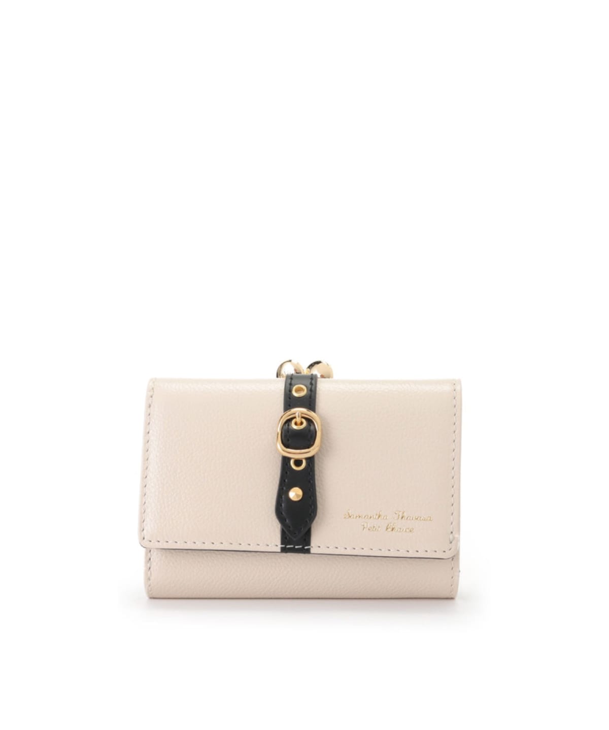 フロントベルト 折財布 ピンク 00