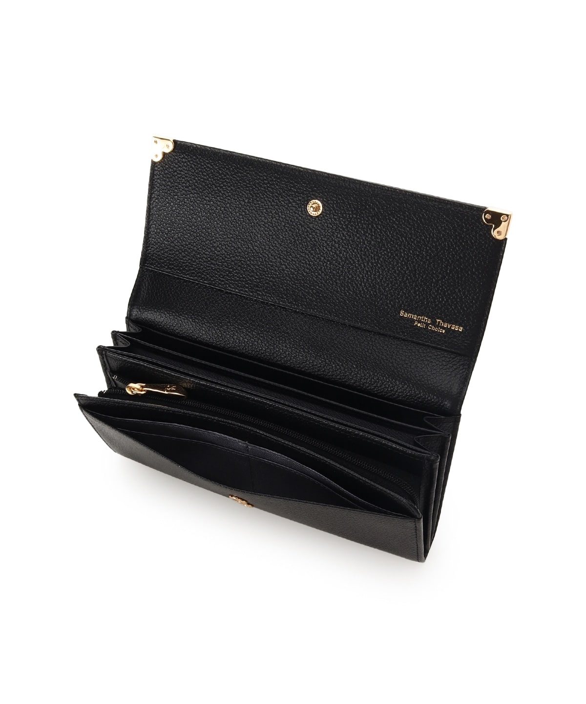 ハート金具 長財布 ブラック 00