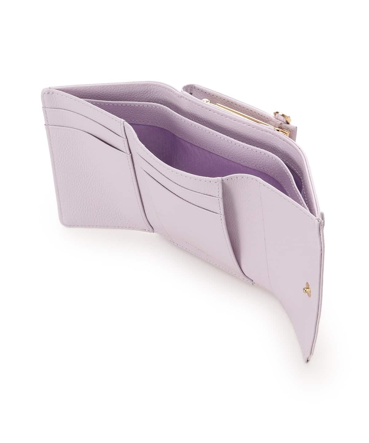 フラワービット 折財布 ラベンダー 00