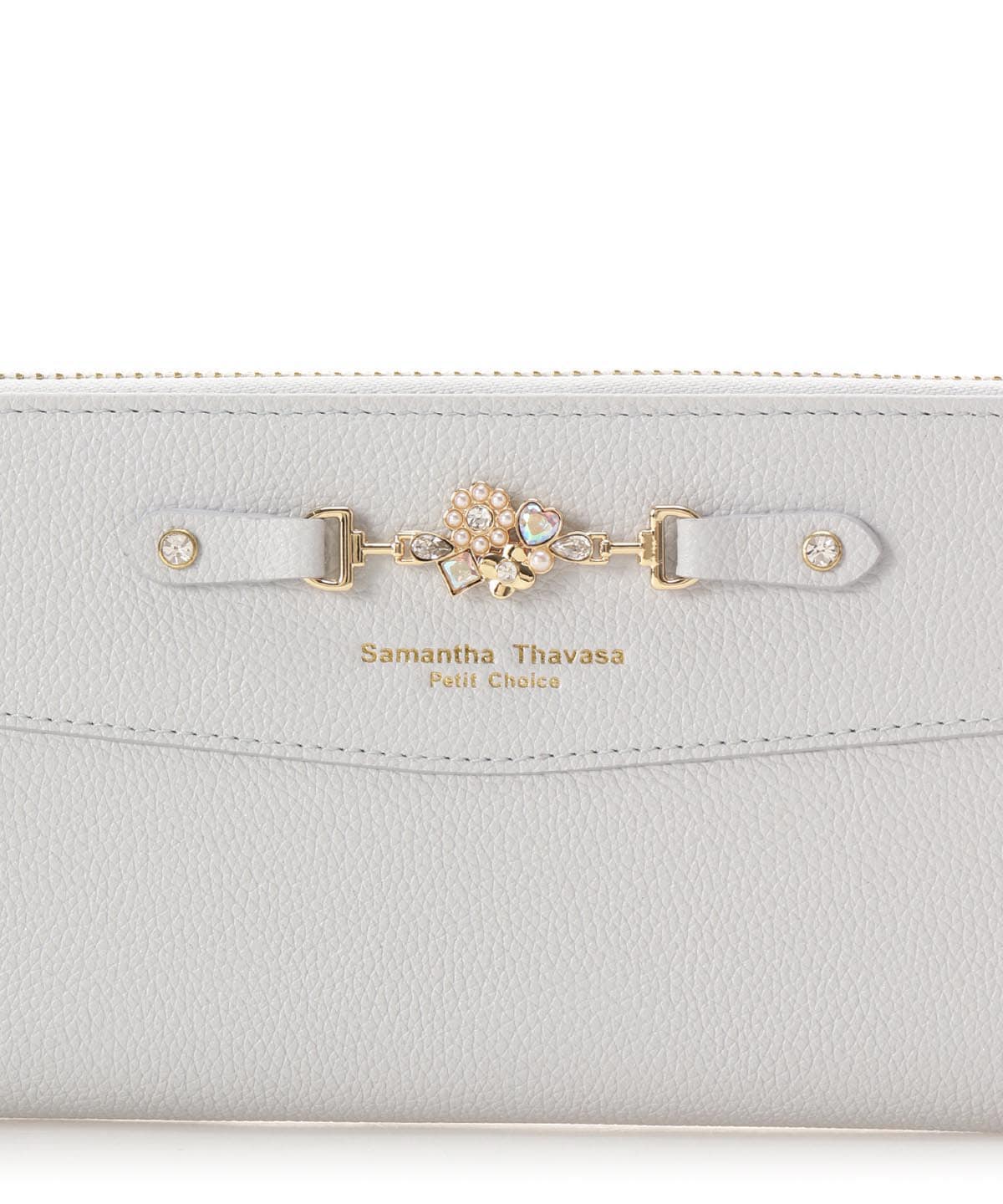 フラワービット 長財布 ライトブルー 00