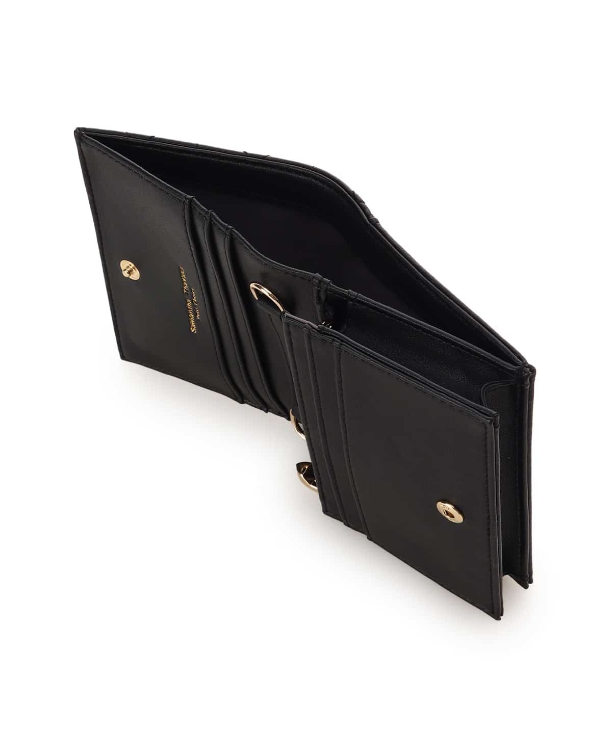 ハートキルト ミニ財布 ブラック 00