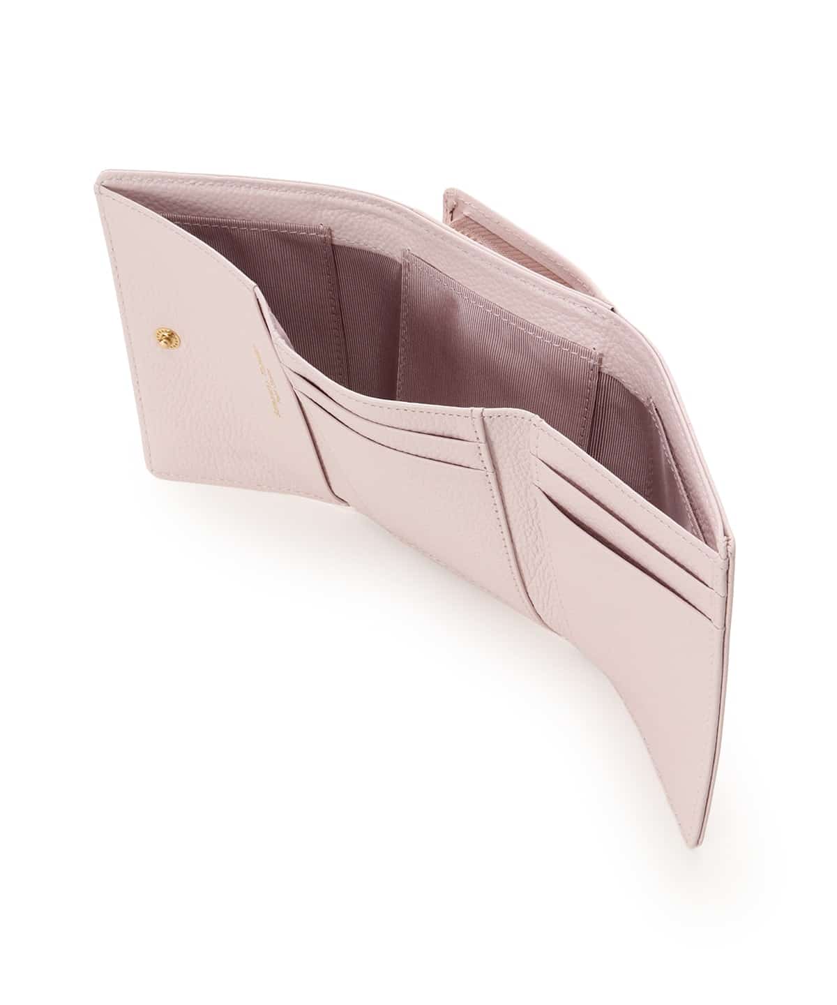 プチハート 折財布 ピンクベージュ 00