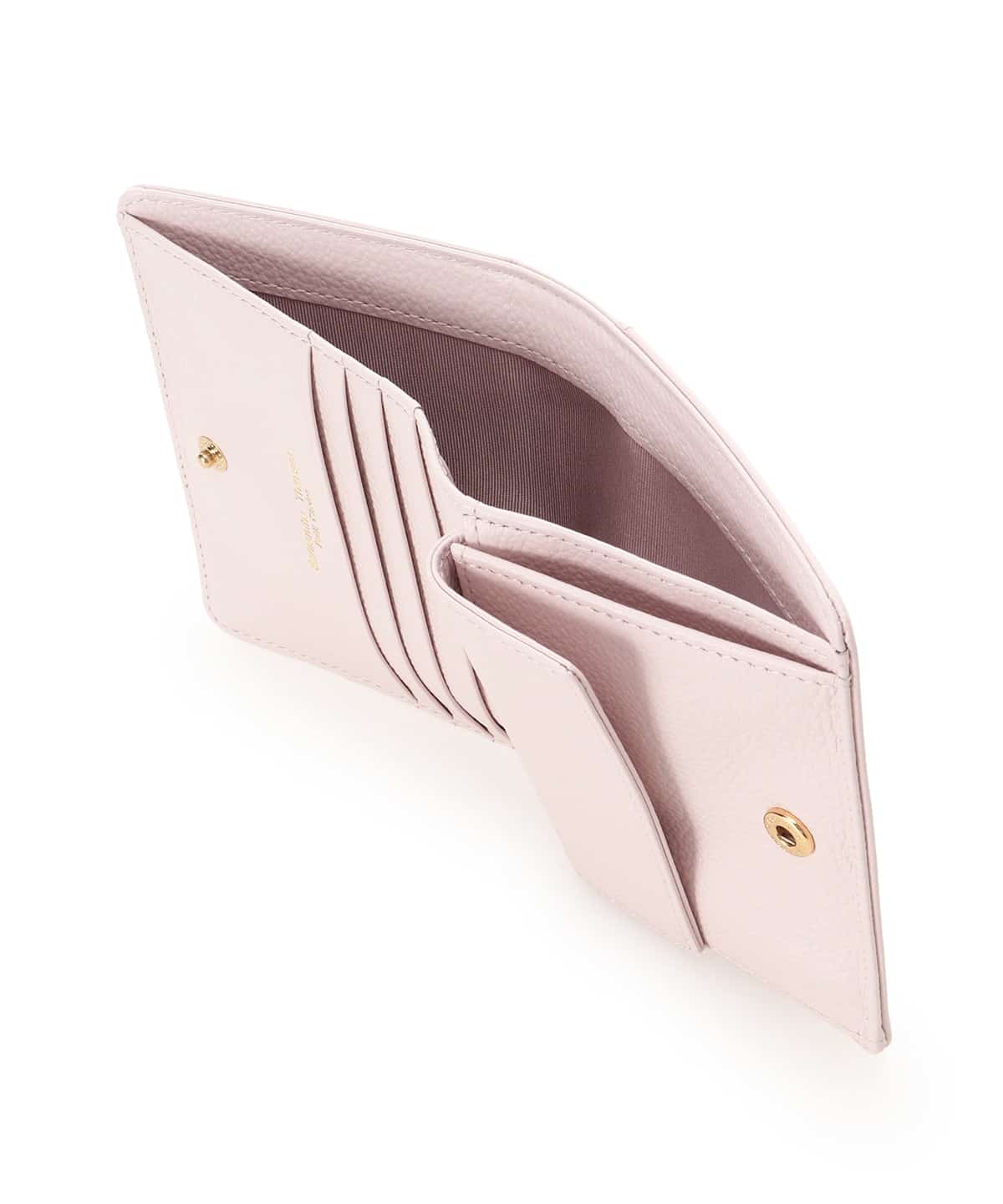 プチハート 二つ折り財布 ピンクベージュ 00