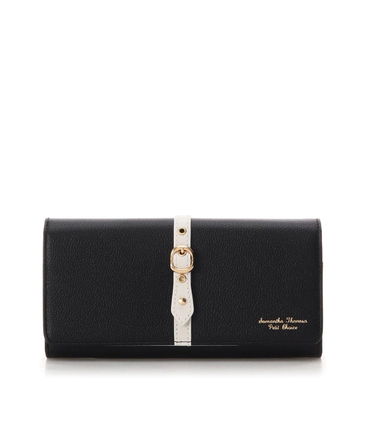 フロントベルト長財布 ブラック 00