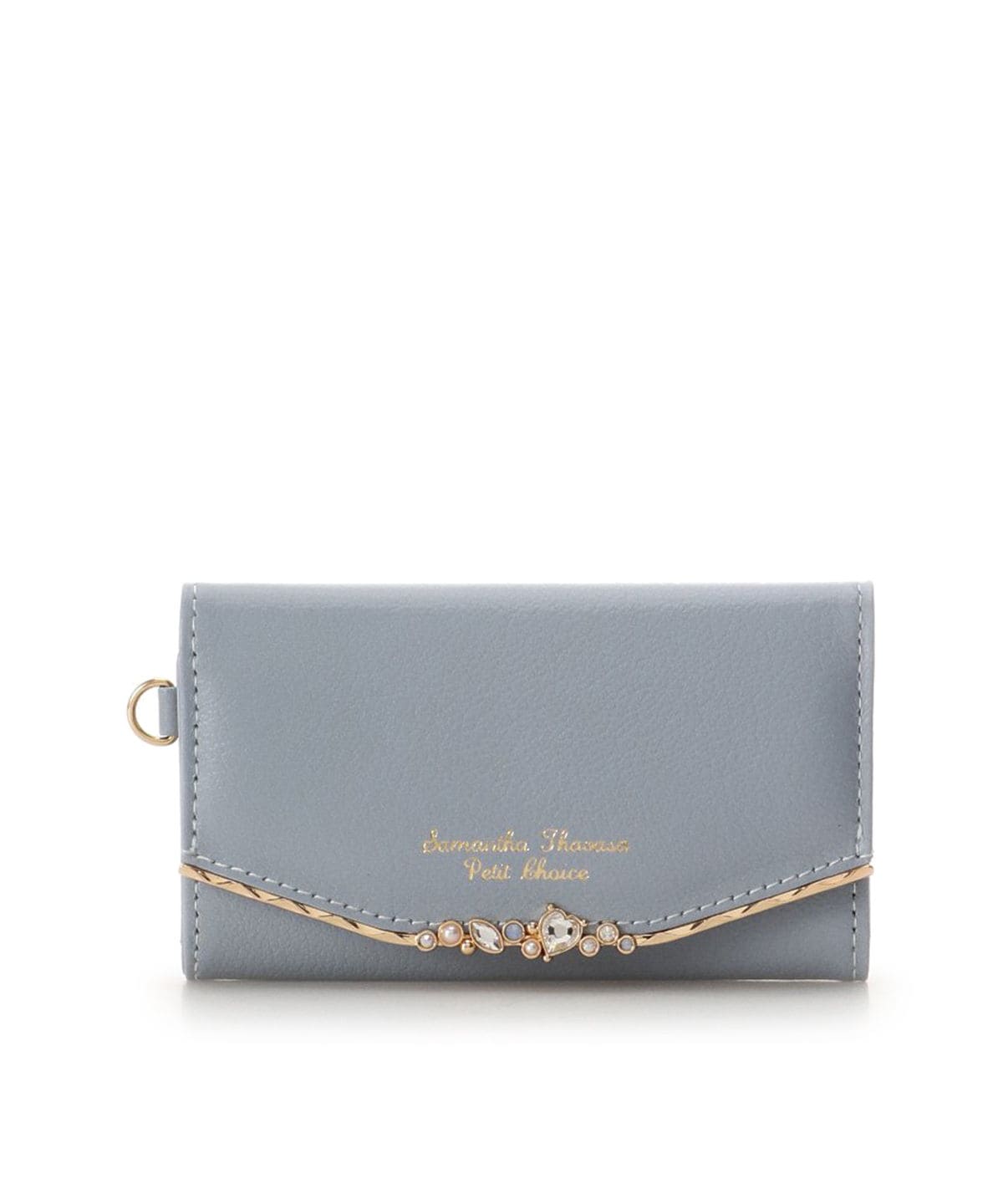 ハートジュエルバー キーケース ダルブルー 0