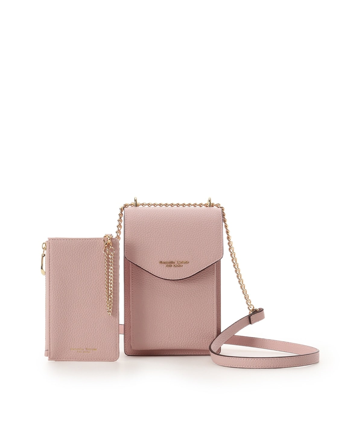 マルチケース付き スマホショルダー ピンク 00