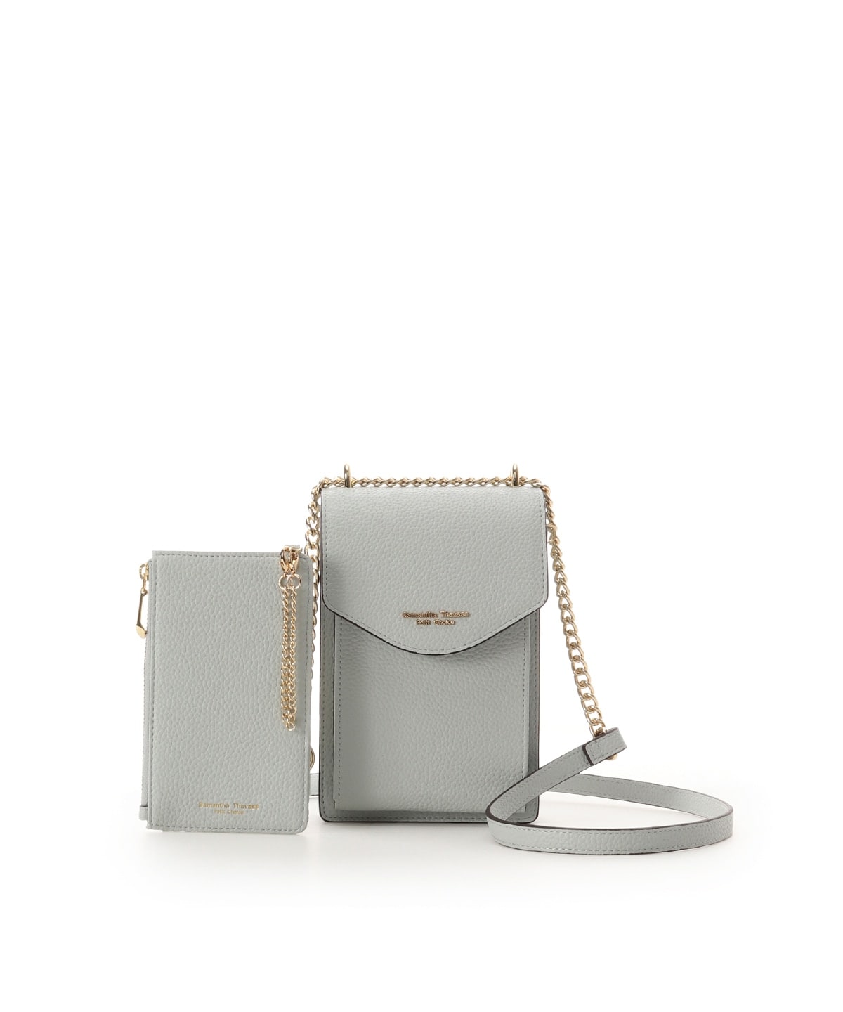 マルチケース付き スマホショルダー ライトブルー 00