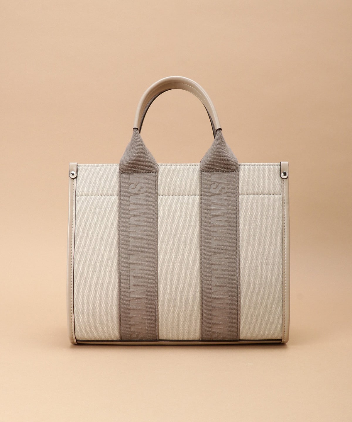 スクエアキャンバストート 小サイズ(00 エクリュ)｜ サマンサタバサ