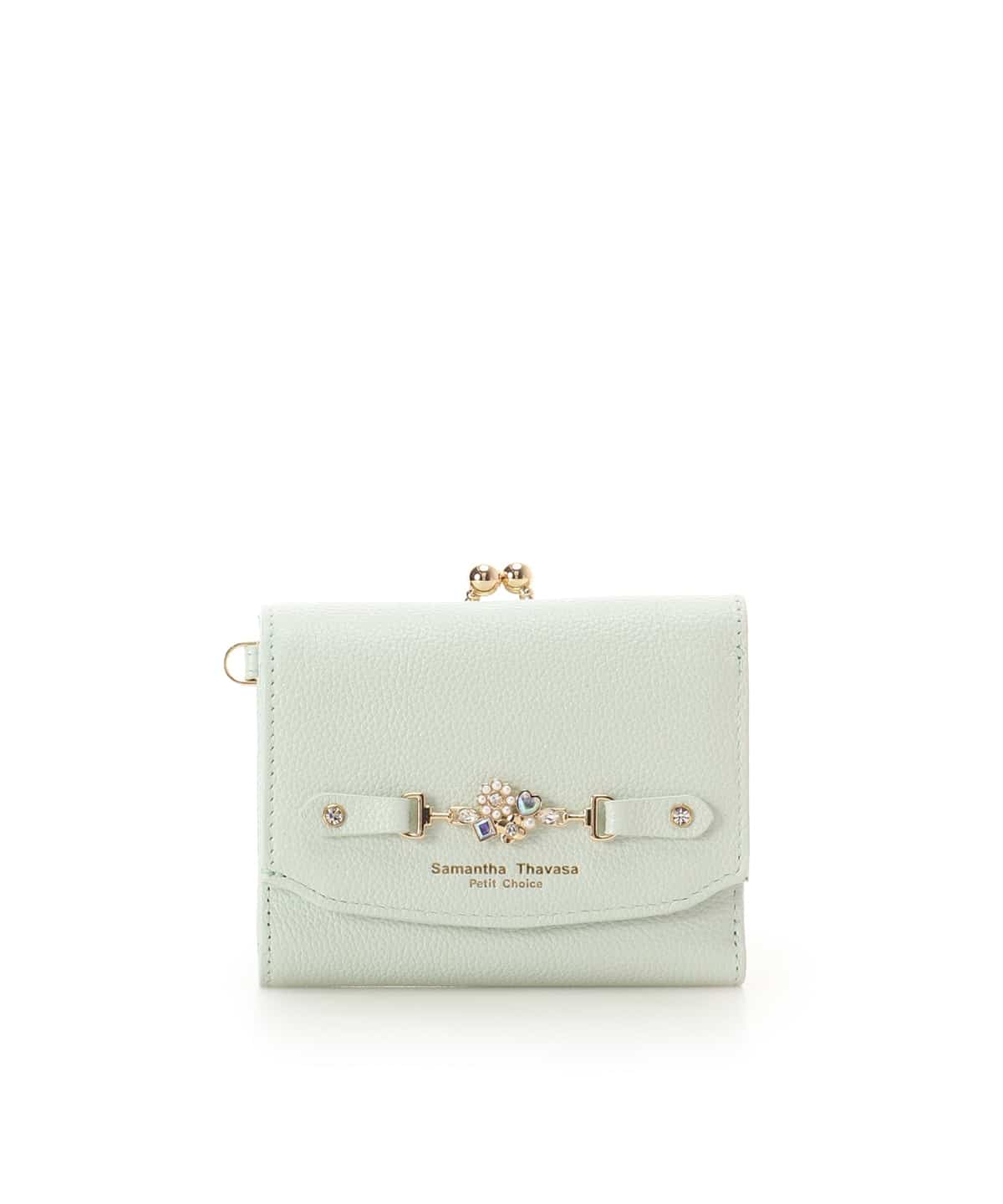 フラワービット 折財布 ミント 00