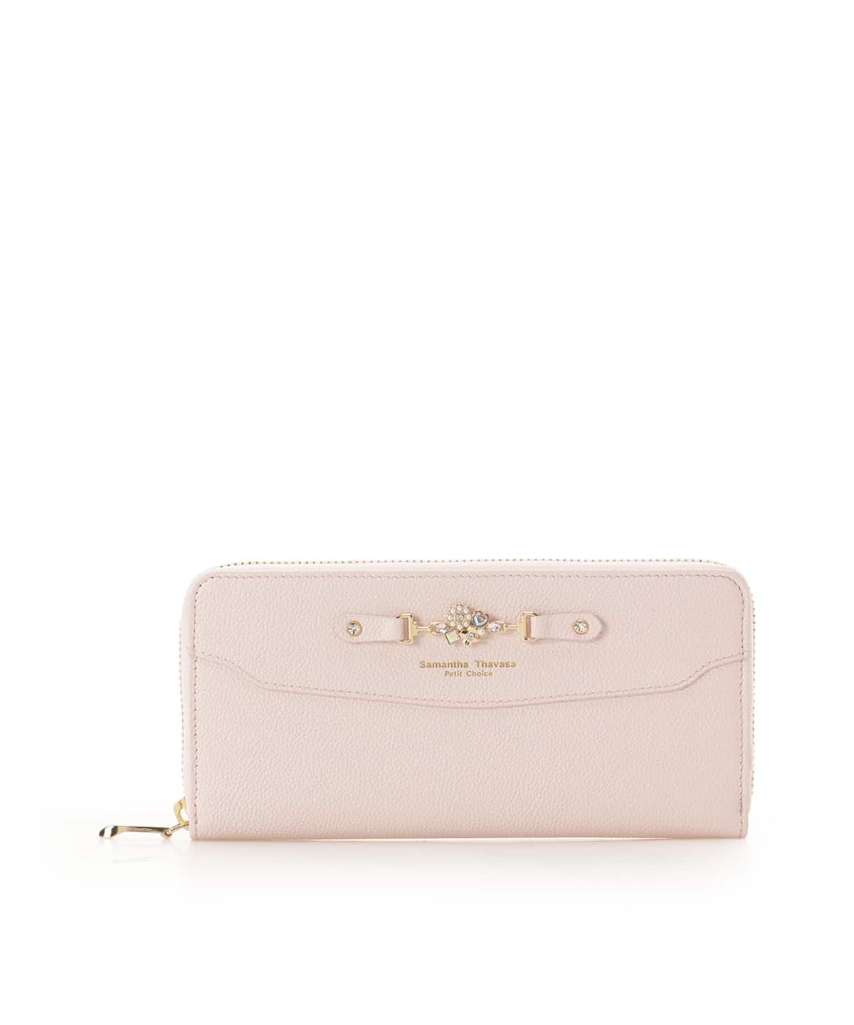 フラワービット 長財布 ピンク 00