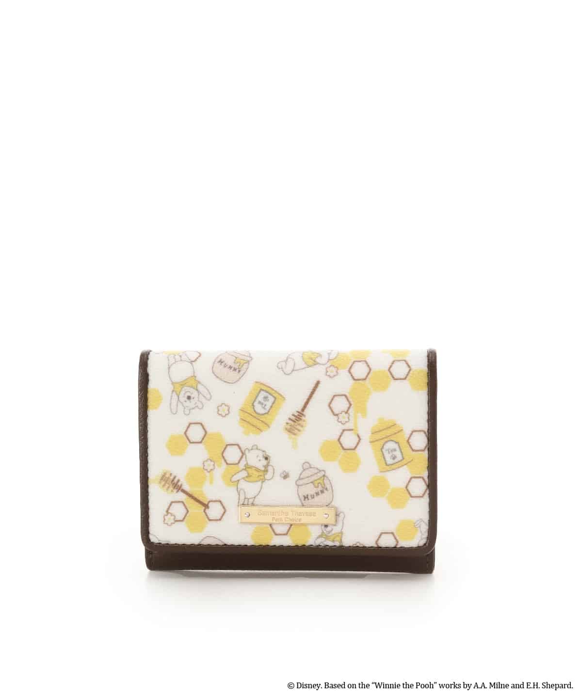 『くまのプーさん』コレクション 折財布(総柄) オフホワイト 00