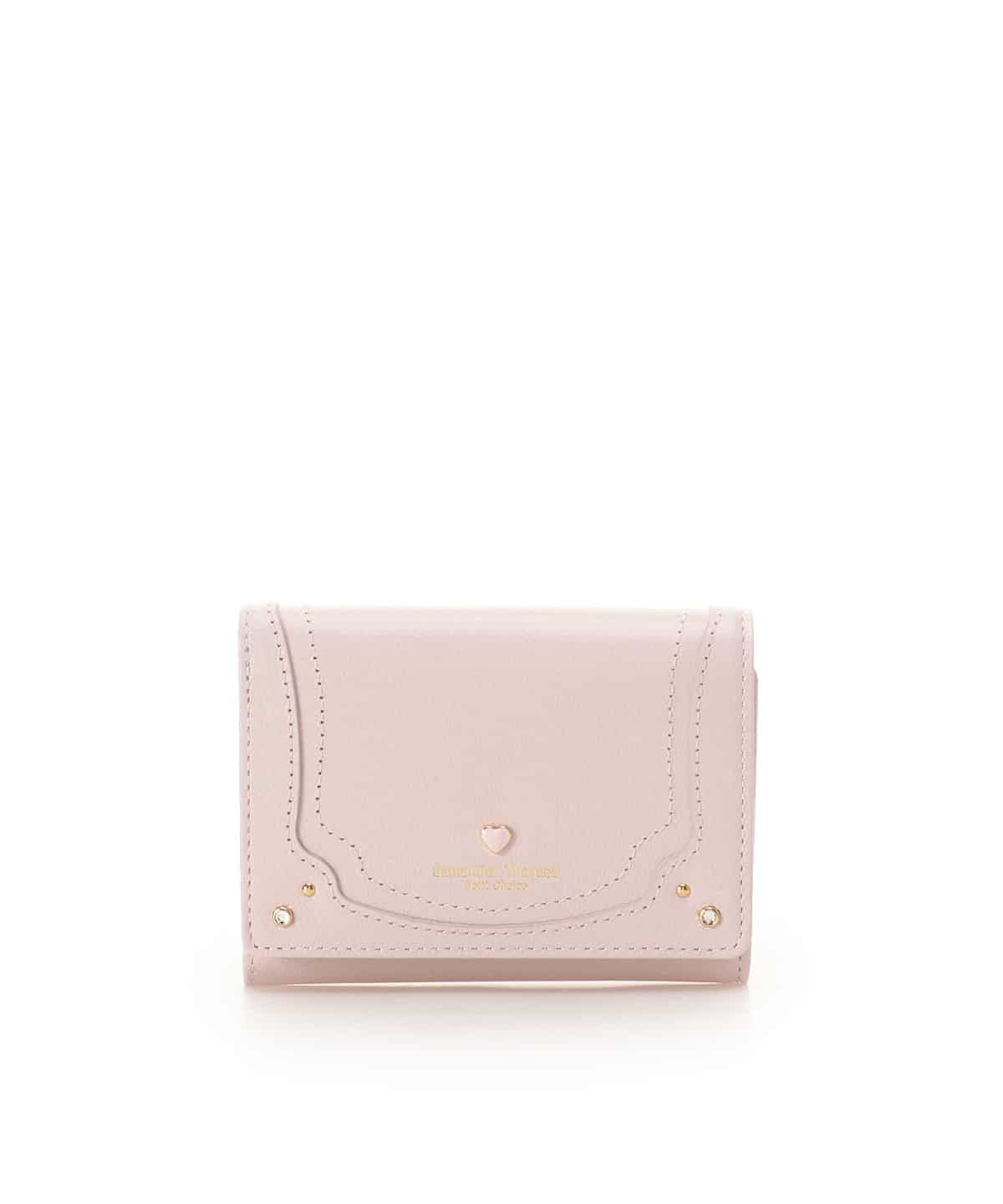 プチハート 折財布 ピンクベージュ 00