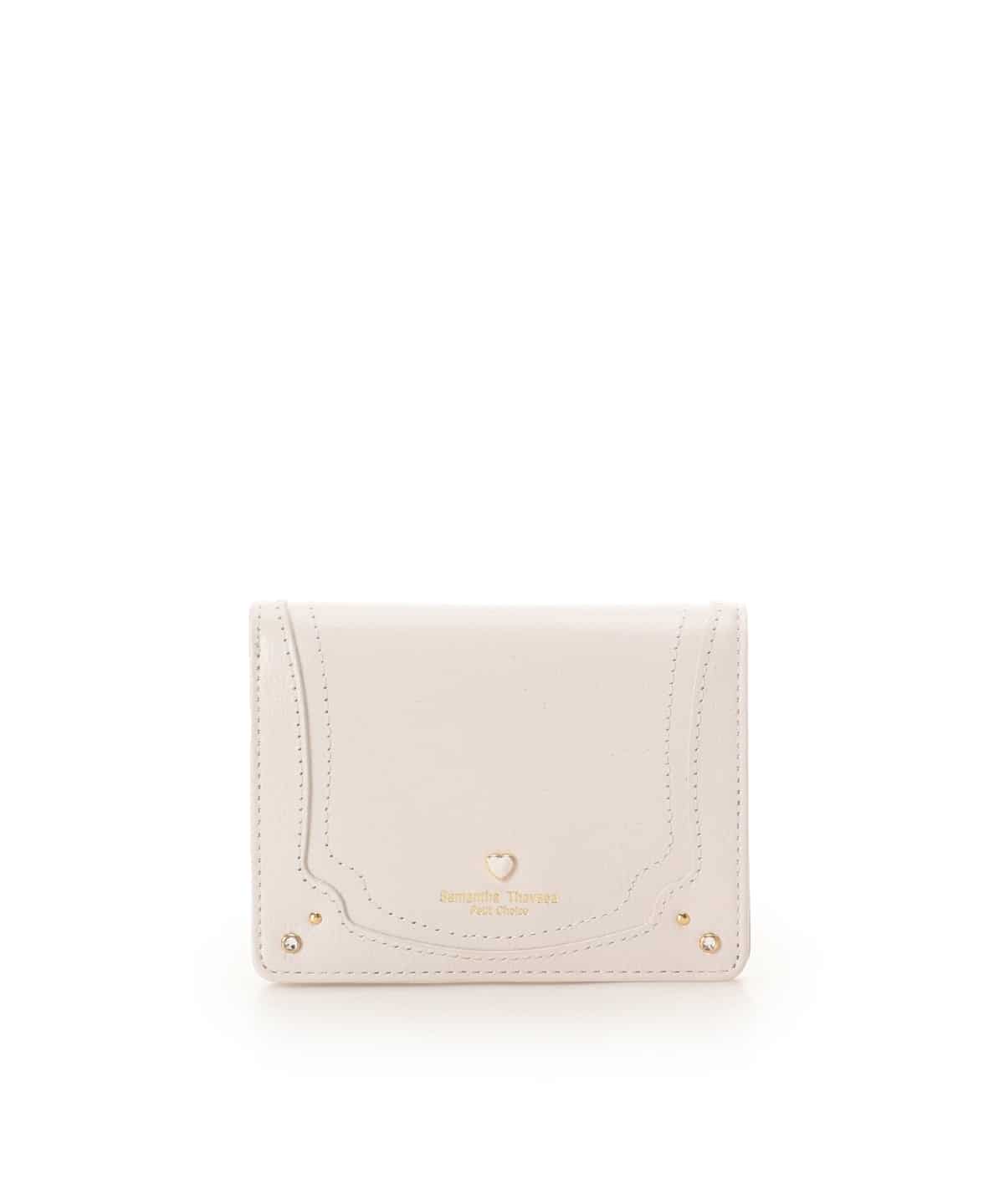 プチハート 二つ折り財布 オフホワイト 00