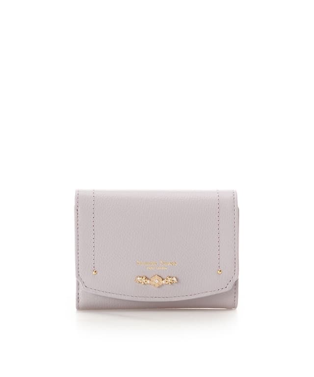 フラワーアーチ 折財布 ラベンダー 00