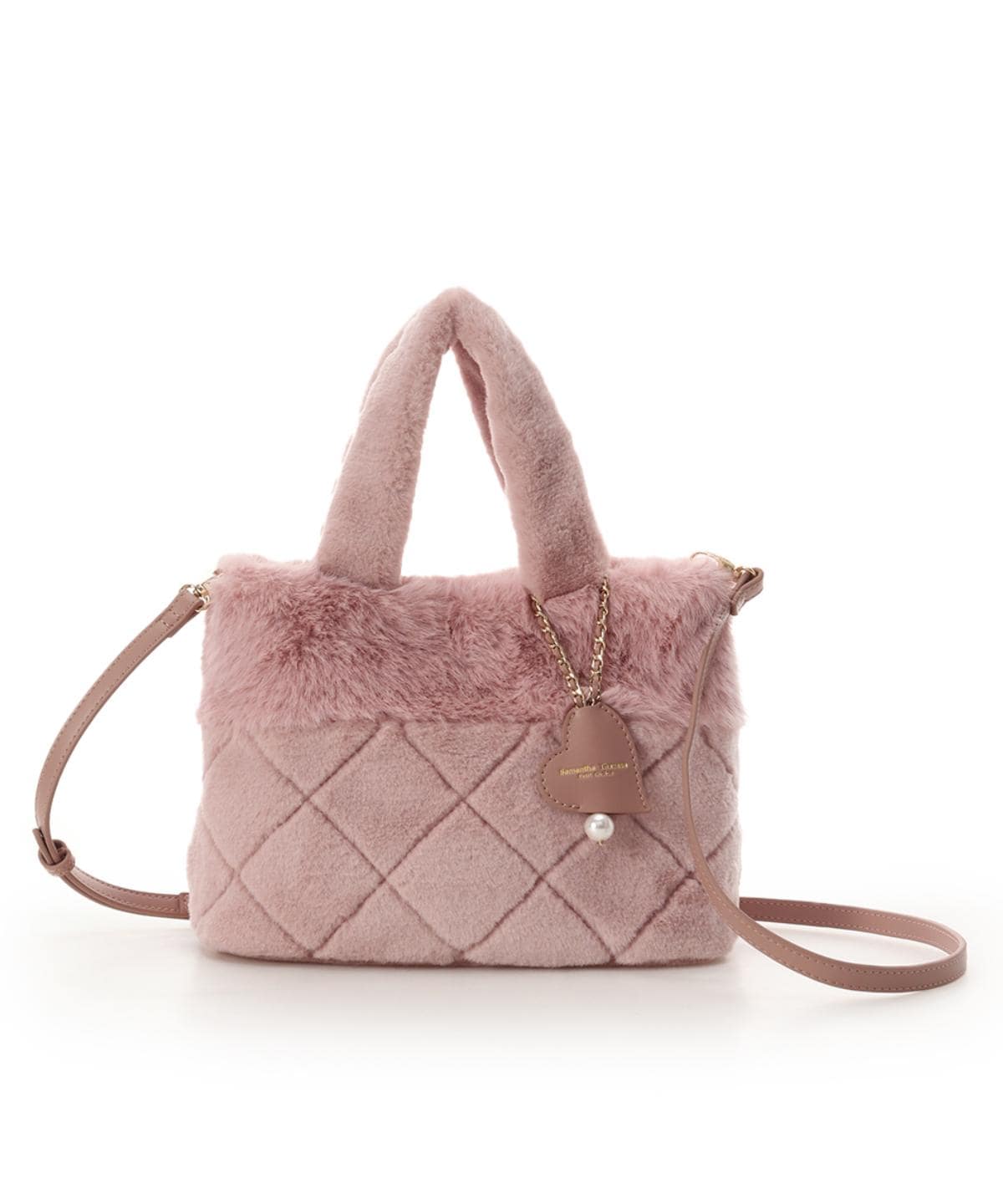 キルティングファーバッグ