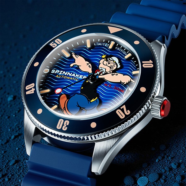 SPINNAKER スピニカー CHALLENGER AUTOMATIC POPEYE ANCHOR ARMS LIMITED EDITION チャレンジャー オートマティック ポパイ アンカー アームズ リミテッド エディション SP-5163-02 自動巻 メンズ