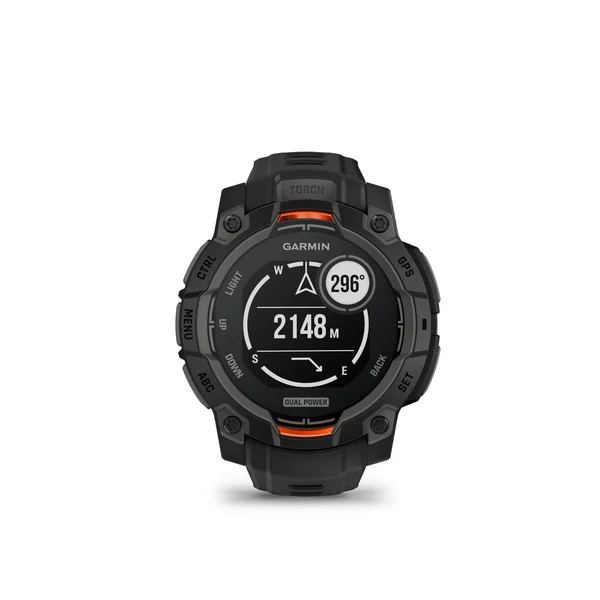 ガーミン GARMIN Instinct 3 Dual Power （インスティンクト スリー デュアル パワー）45mm Black （ブラック）シリコンバンド Suica対応 タフネスGPSスマートウォッチ 010-02934-30 腕時計 正規品 【送料無料 北海道/沖縄/離島を除く】 Black 45mm FREE