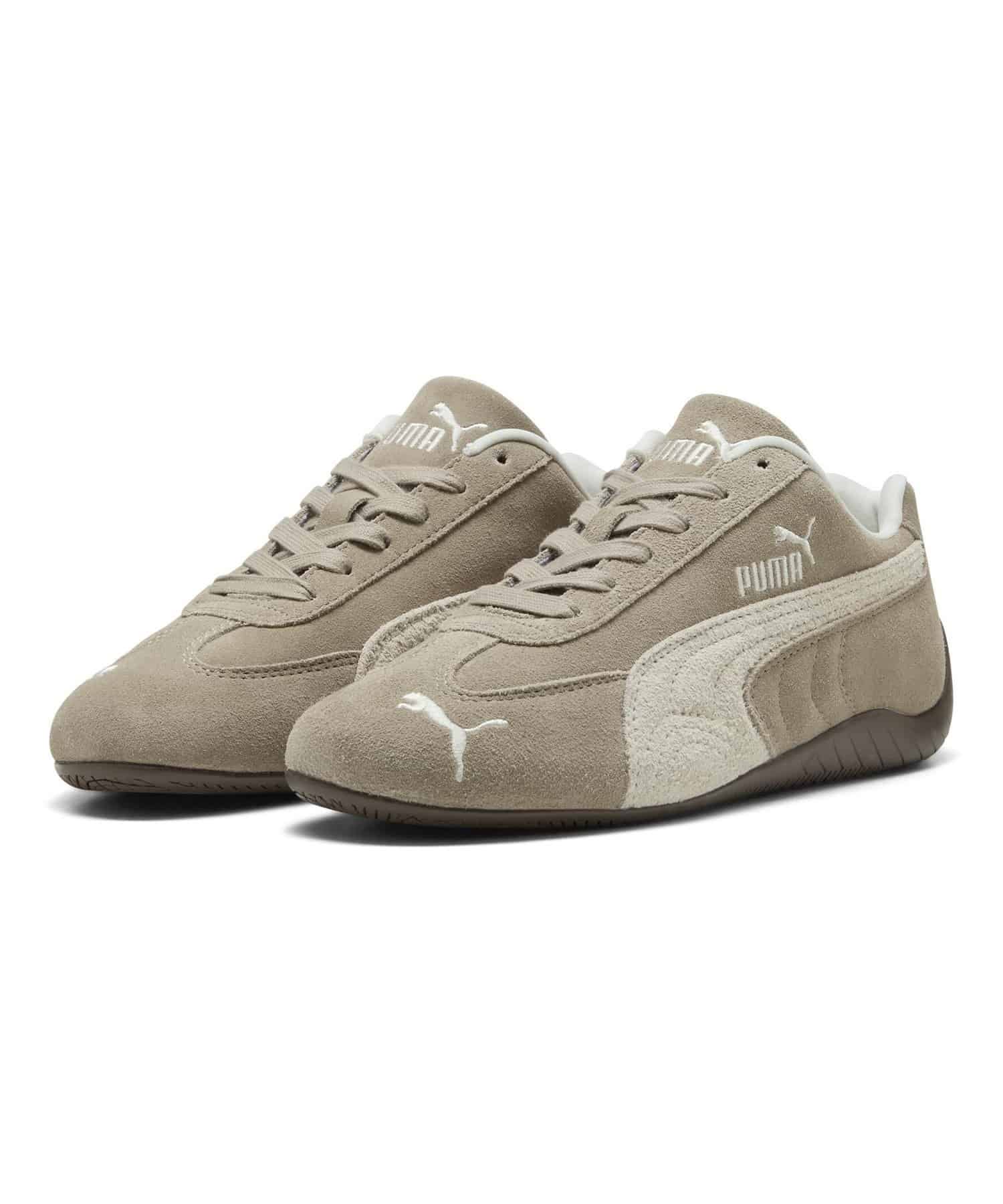 PUMA SPEEDCAT プーマ スピードキャットエレベーテッド レディース スニーカー シューズ Ice Coffee-Alpine Snow 24.5cm 403619_02 4069156860360 【送料無料 北海道/沖縄/離島を除く】 Ice Coffee-Alpine Snow 24.5cm