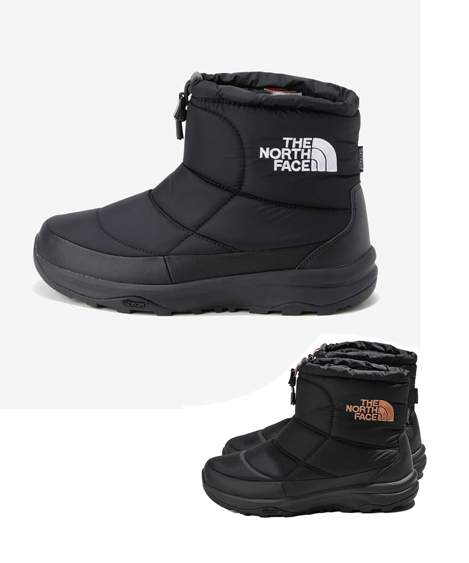 THE NORTH FACE Nuptse Bootie WP Logo Short ARCTIC GRIP ブーツ ウォータープルーフ KW（TNFブラック×TNFホワイト） 26.0cm  NF52485 4582738249952【送料無料 北海道/沖縄/離島を除く】 KW（TNFブラック×TNFホワイト） 26.0cm