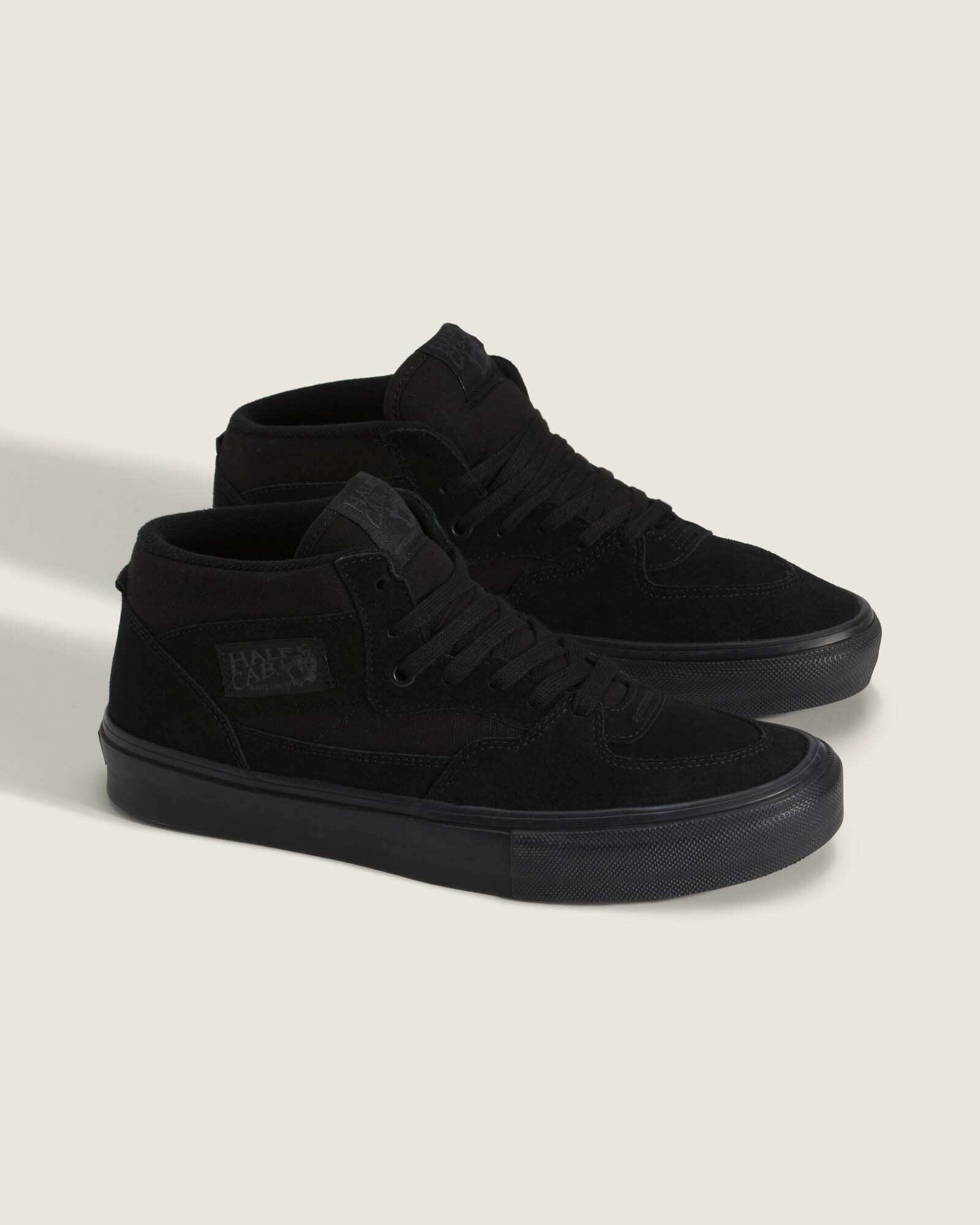 バンズ VANS SKATE HALF CAB BLACK/BLACK VN0A5FCDBKA スケート ハーフキャブ 23.5cm～28.0㎝ スニーカー メンズ シューズ 0194901610830 【送料無料 北海道/沖縄/離島を除く】 BLACK/BLACK 23.5cm