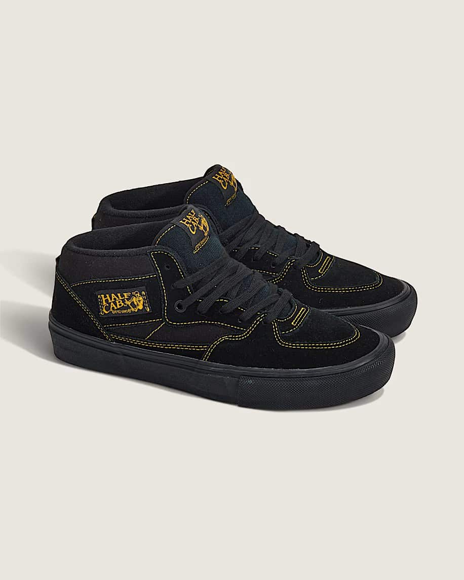 VANS バンズ SKATE HALF CAB BLACK/MUSTERD VN0A5FCDBLN スケート ハーフキャブ 26.5cm スニーカー メンズ シューズ 0198266502076 【送料無料 北海道/沖縄/離島を除く】 BLACK/MUSTERD 26.5cm