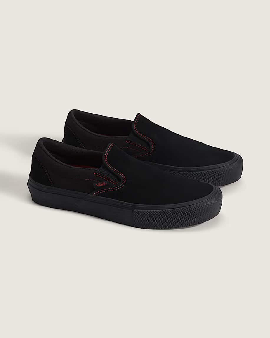 バンズ VANS SKATE SLIP-ON BLACK/BLACK/RED VN000EG52UR スケート スリップオン 26.0cm～28.0㎝ スニーカー メンズ シューズ 0198266486857 【北海道/沖縄/離島 着払い】 BLACK/BLACK/RED 26.0cm